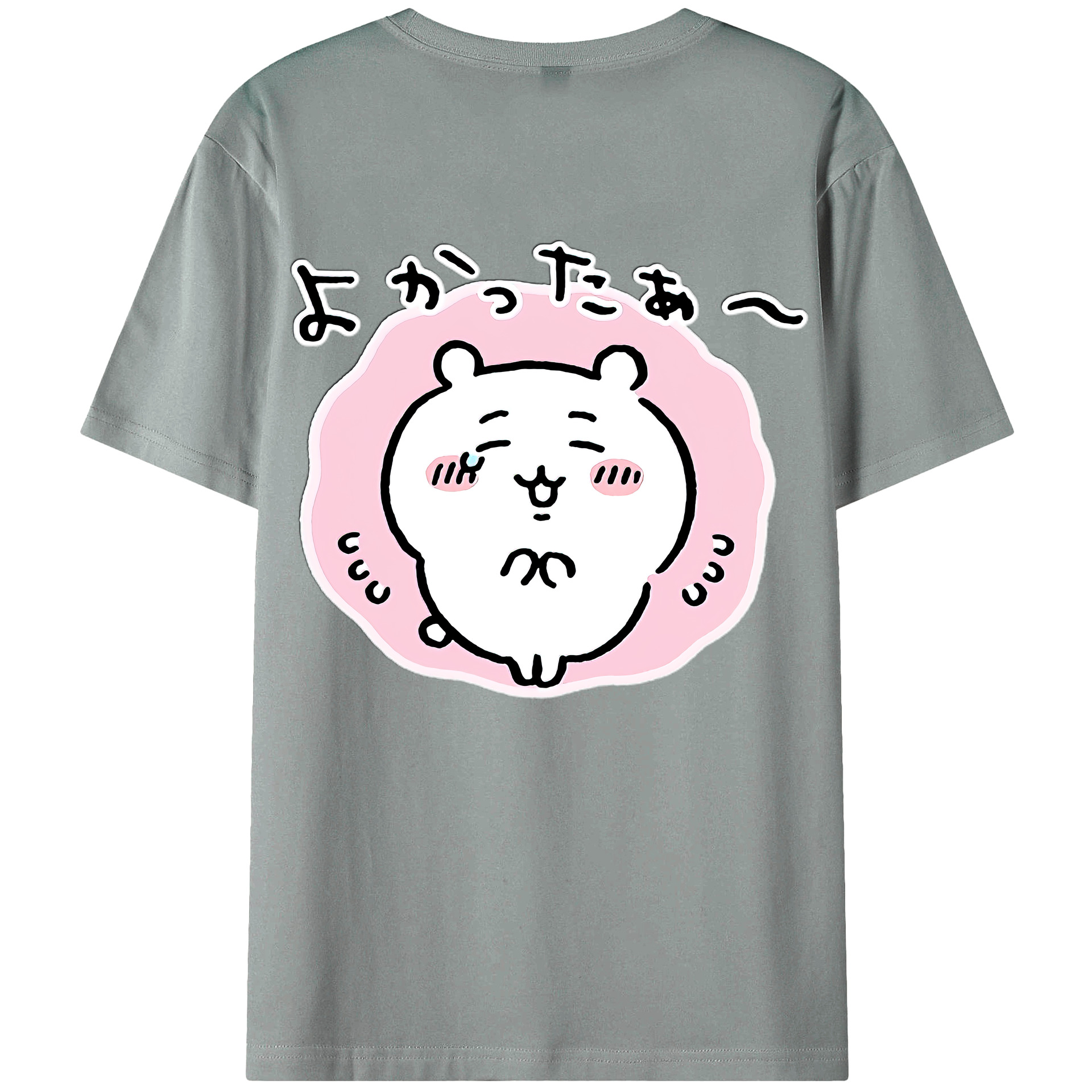 （画像用） ちいかわ ちいかわ Chii-kawa chiikawa 綿100％ メンズ半袖Tシャツ（バックプリント） 通気性